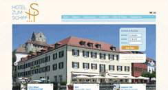 Desktop Screenshot of hotelzumschiff.de