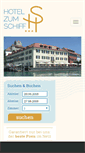 Mobile Screenshot of hotelzumschiff.de
