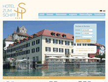 Tablet Screenshot of hotelzumschiff.de